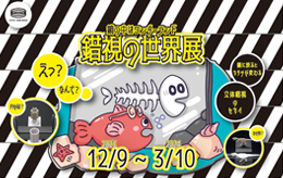 円形劇場くらよしフィギュアミュージアム開館5周年記念特別展「鏡の中はワンダーランド 錯視の世界展」