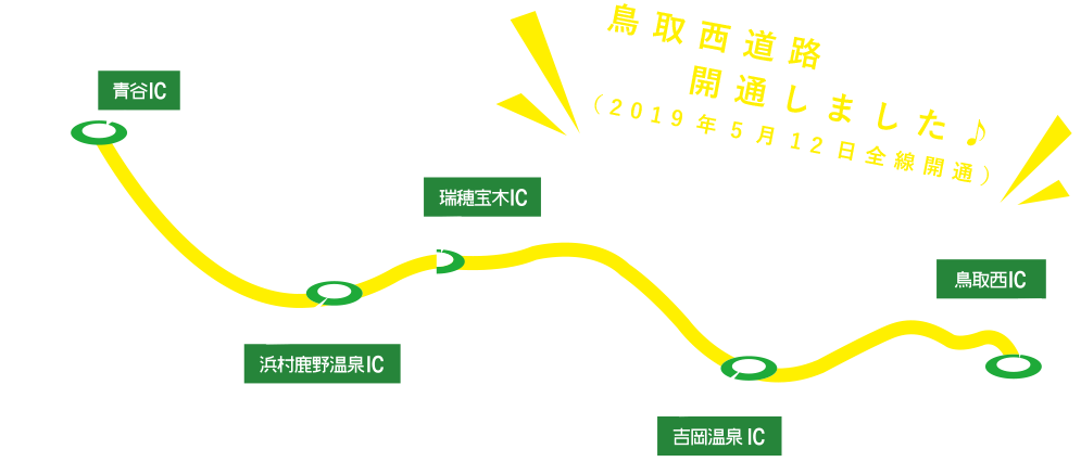 鳥取西道路開通